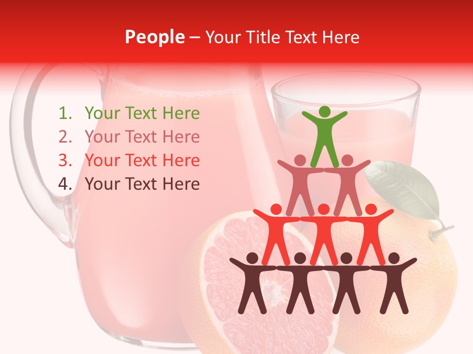 Glass Glassware Jug PowerPoint Template