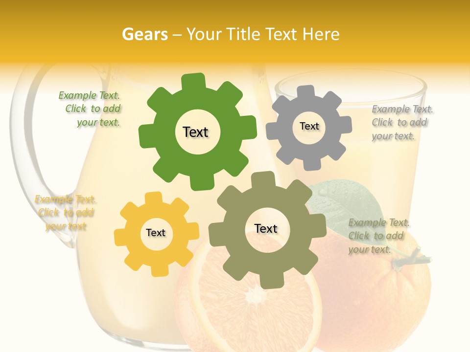 Health Food Piece PowerPoint Template