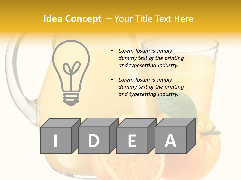 Health Food Piece PowerPoint Template