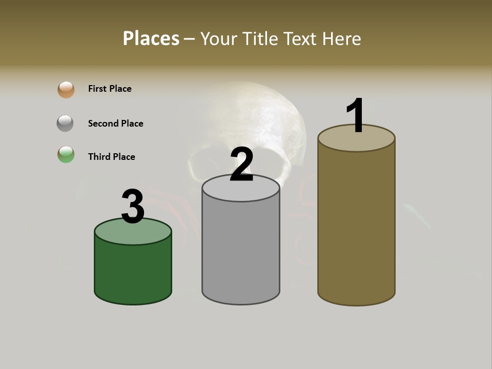 Outline Funeral Plant PowerPoint Template