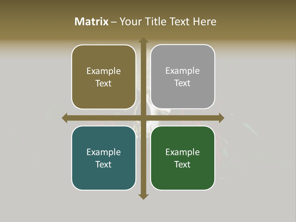 Outline Funeral Plant PowerPoint Template