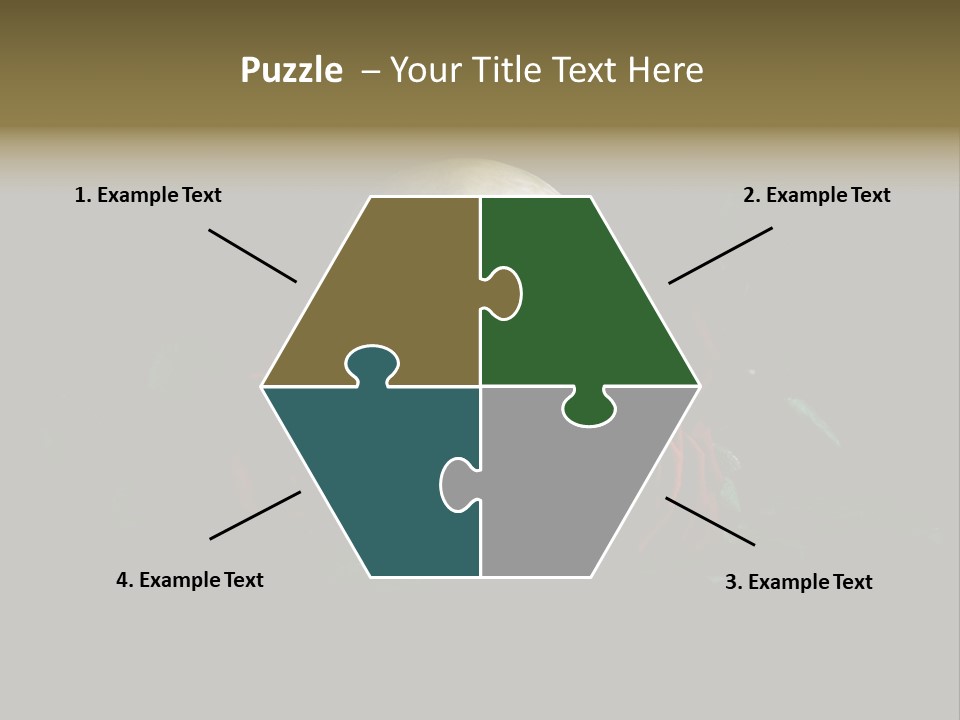 Outline Funeral Plant PowerPoint Template