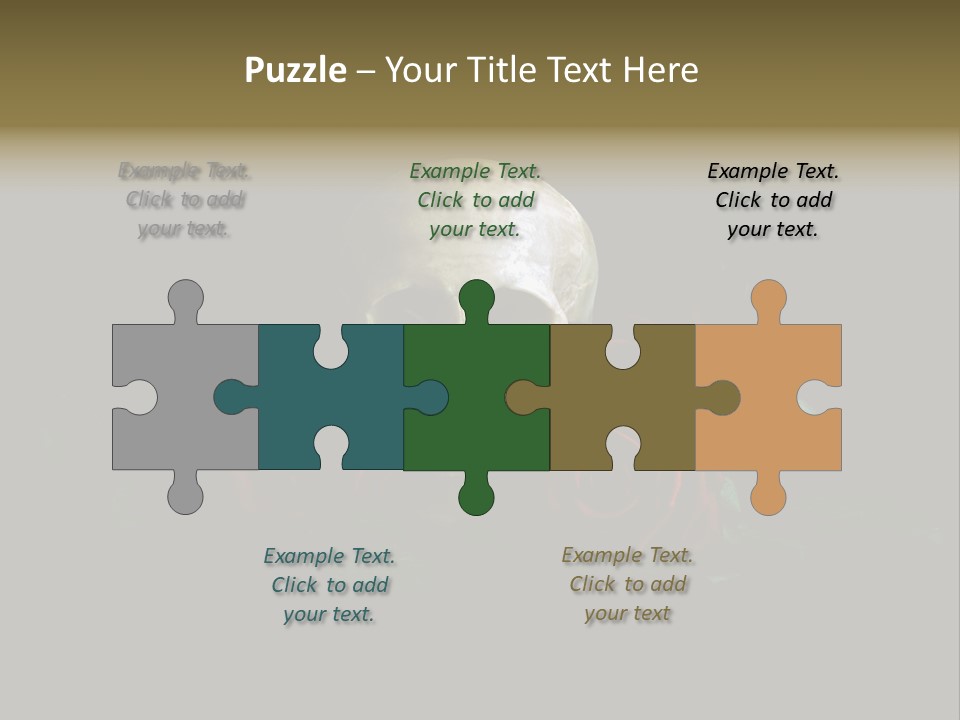 Outline Funeral Plant PowerPoint Template