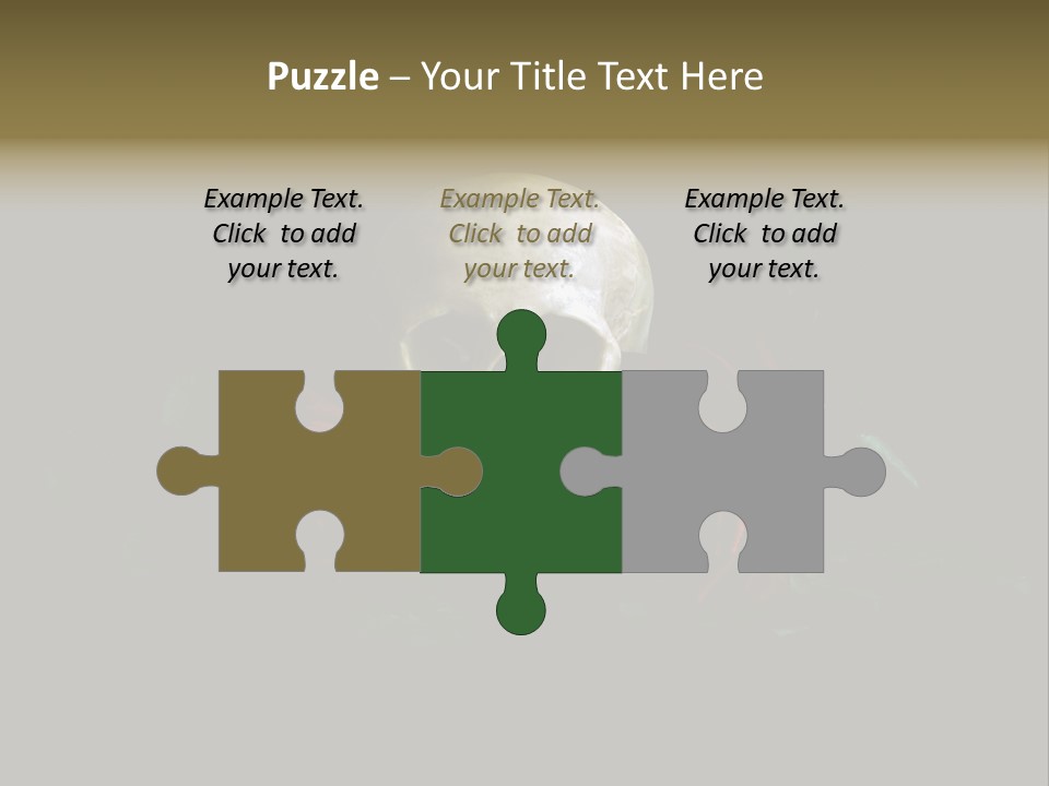 Outline Funeral Plant PowerPoint Template