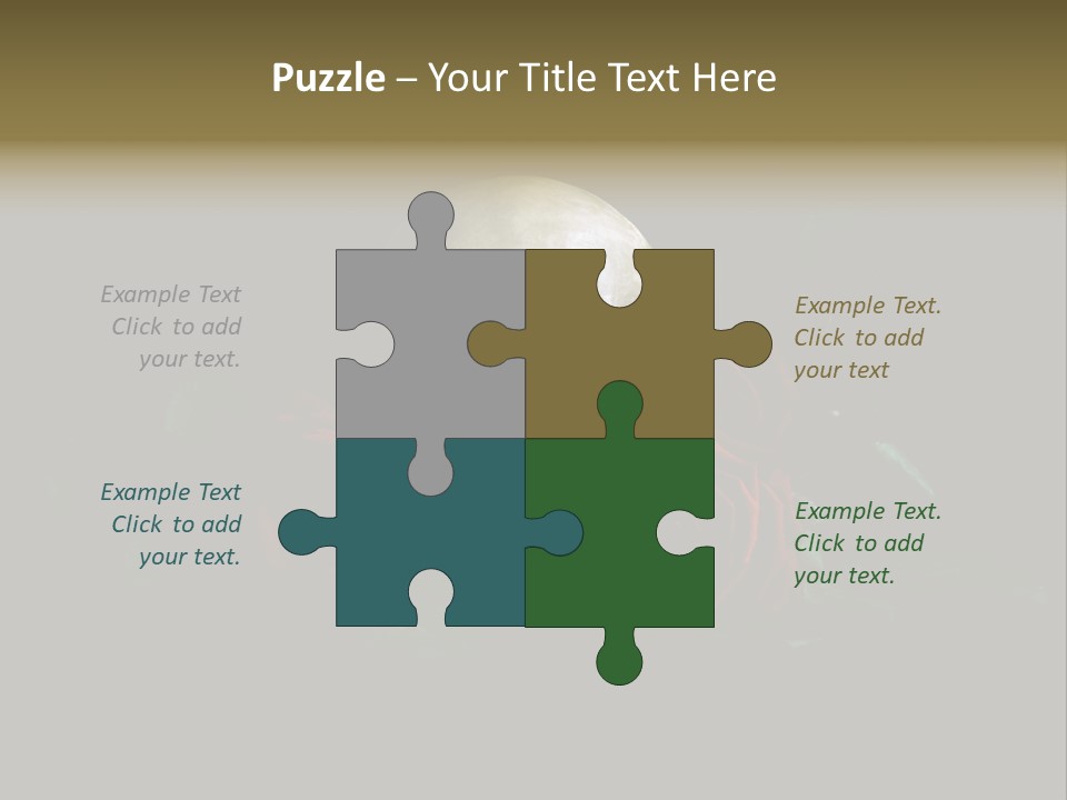 Outline Funeral Plant PowerPoint Template
