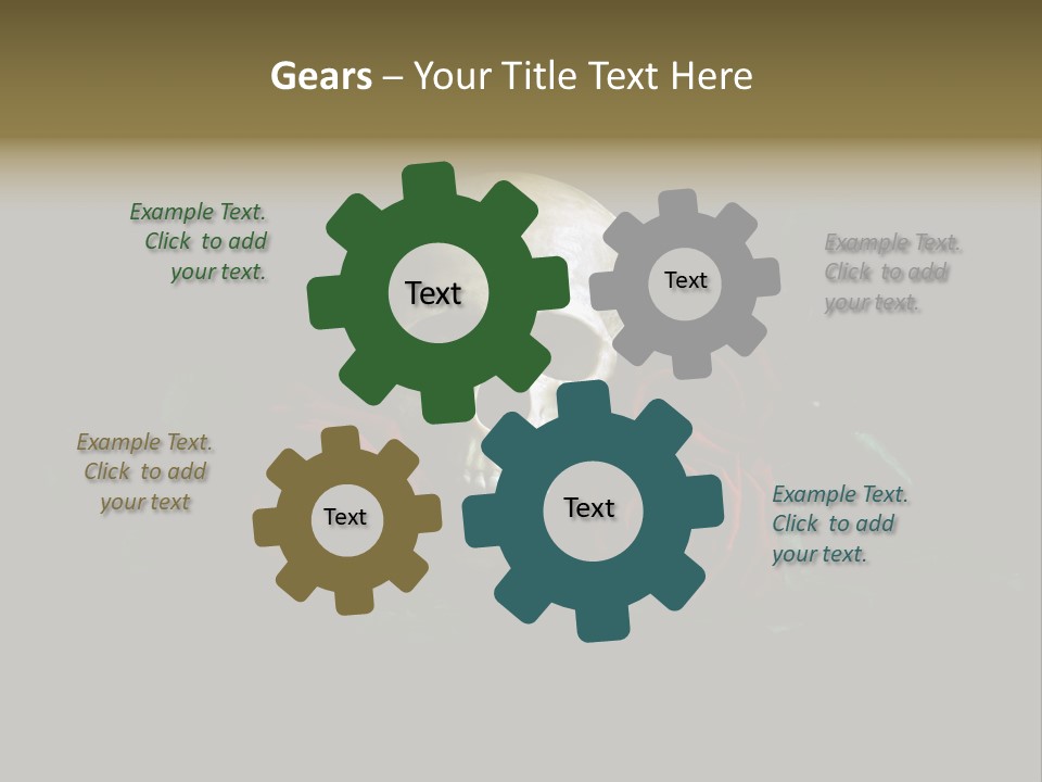 Outline Funeral Plant PowerPoint Template