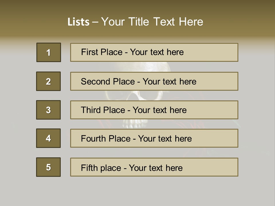 Outline Funeral Plant PowerPoint Template