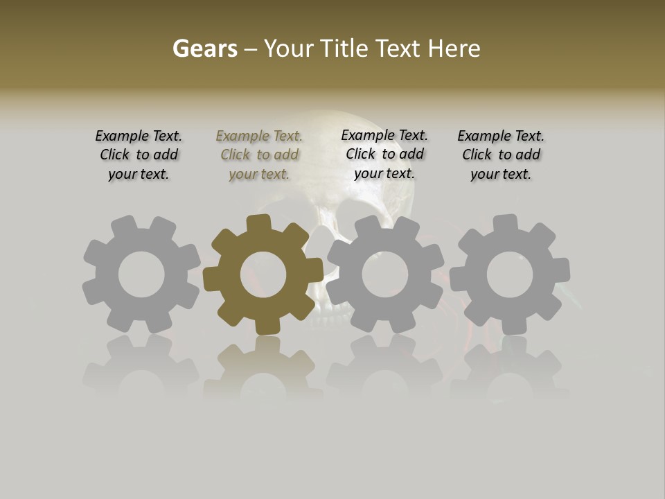 Outline Funeral Plant PowerPoint Template