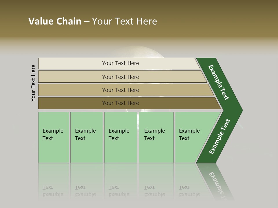 Outline Funeral Plant PowerPoint Template
