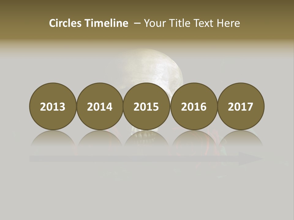 Outline Funeral Plant PowerPoint Template