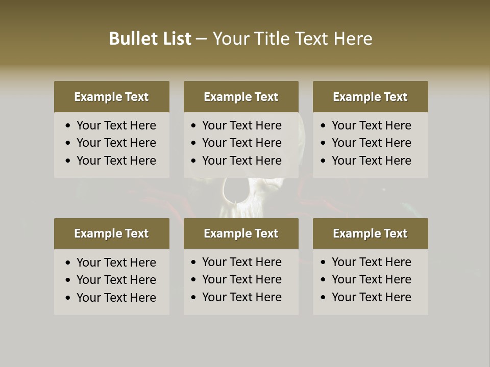 Outline Funeral Plant PowerPoint Template