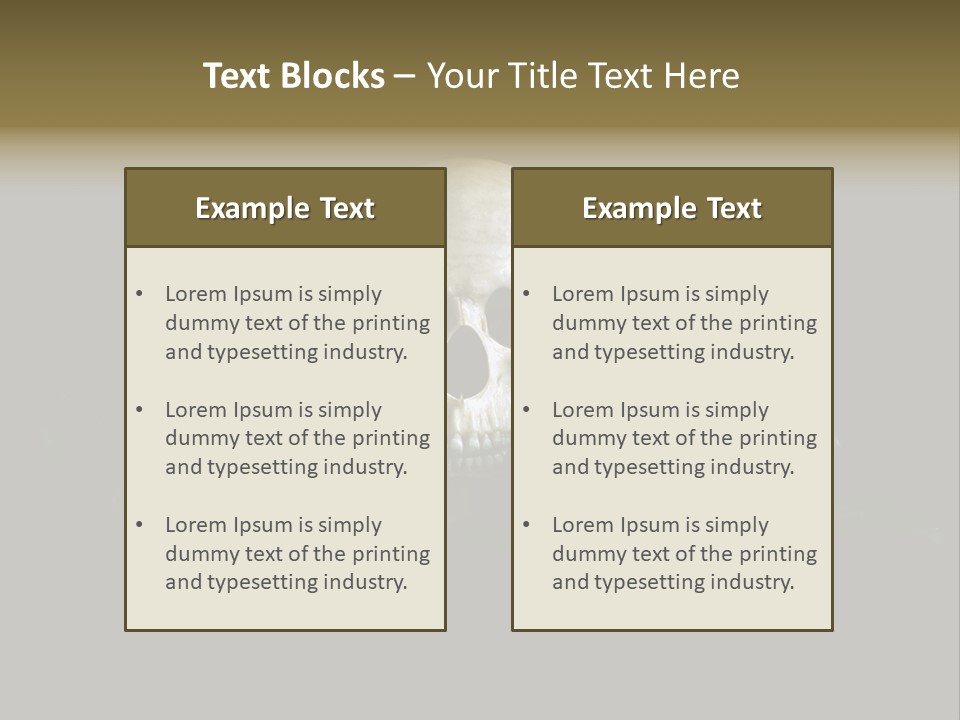 Outline Funeral Plant PowerPoint Template