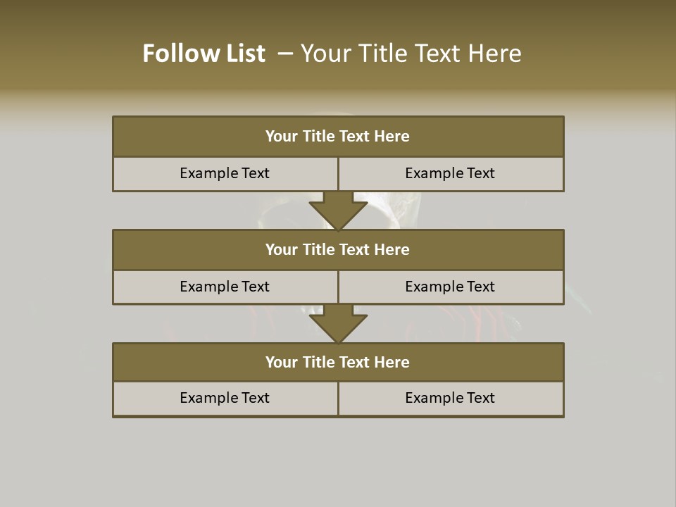 Outline Funeral Plant PowerPoint Template