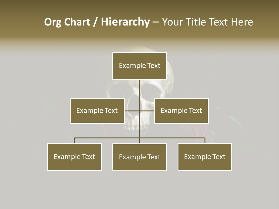 Outline Funeral Plant PowerPoint Template