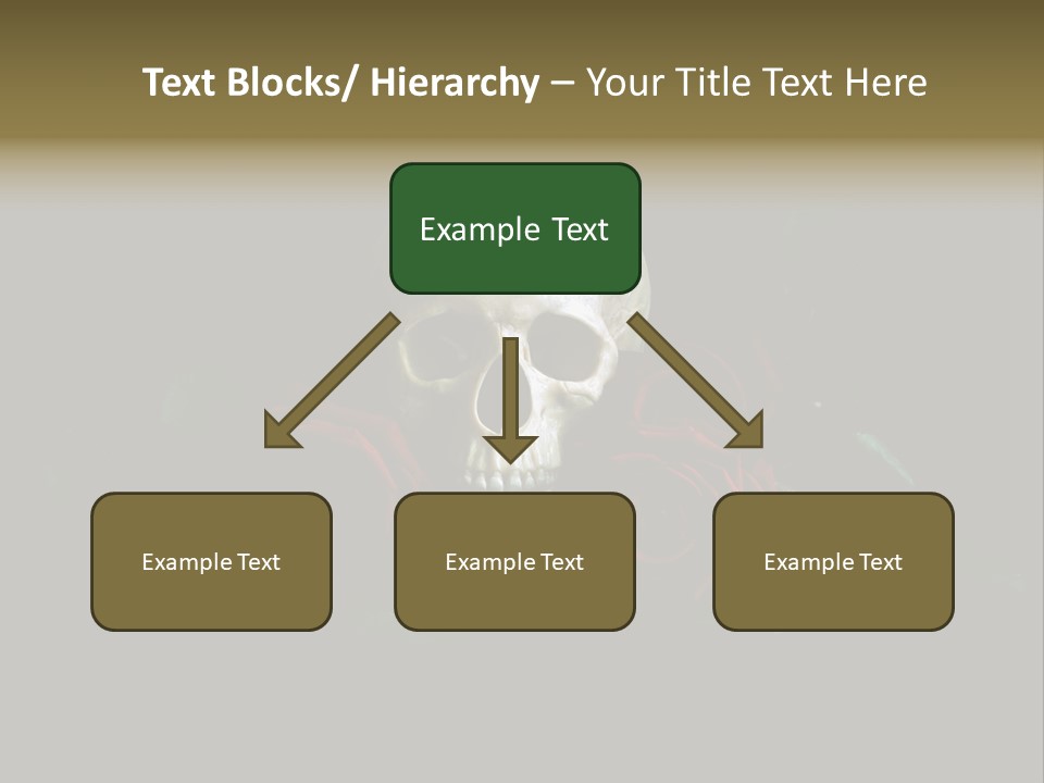 Outline Funeral Plant PowerPoint Template