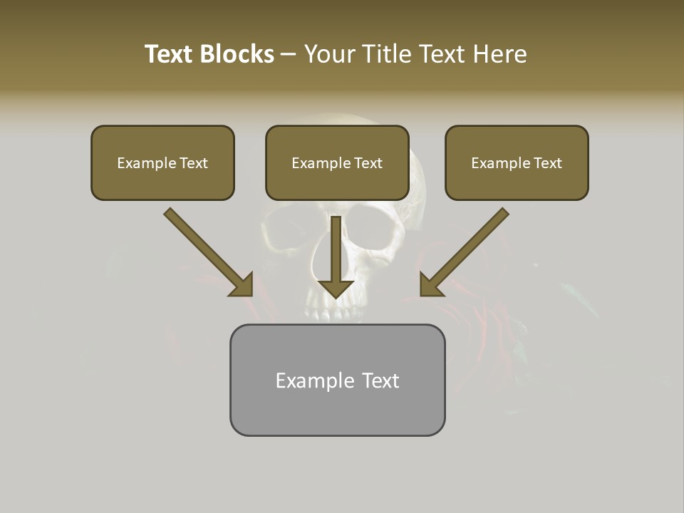 Outline Funeral Plant PowerPoint Template