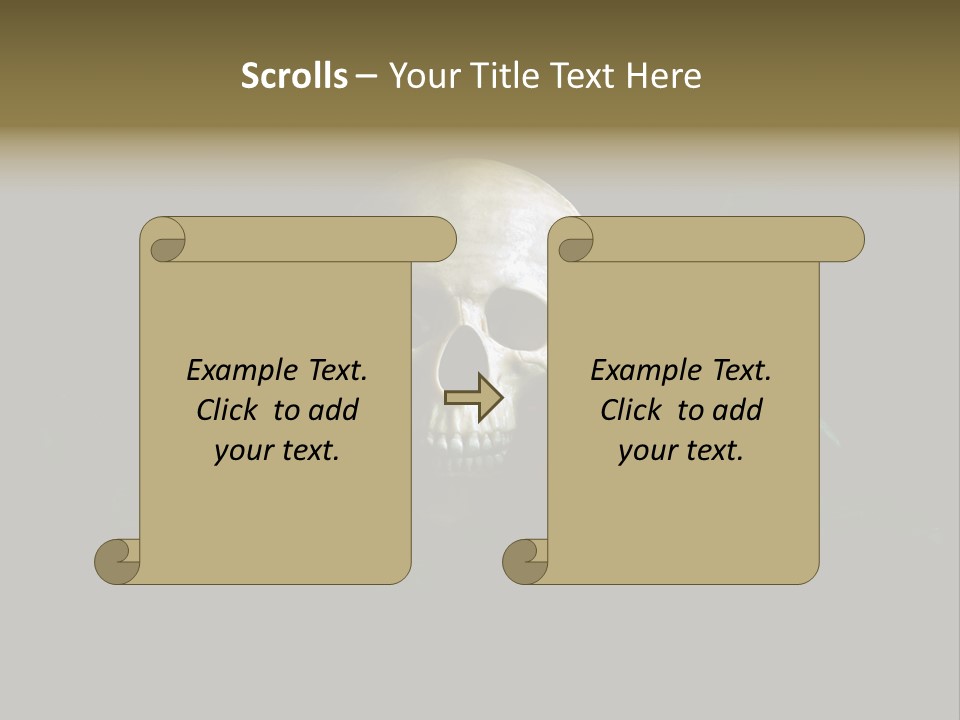 Outline Funeral Plant PowerPoint Template