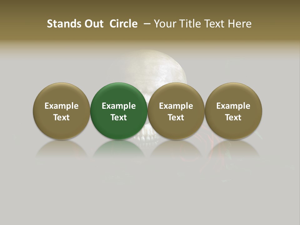 Outline Funeral Plant PowerPoint Template