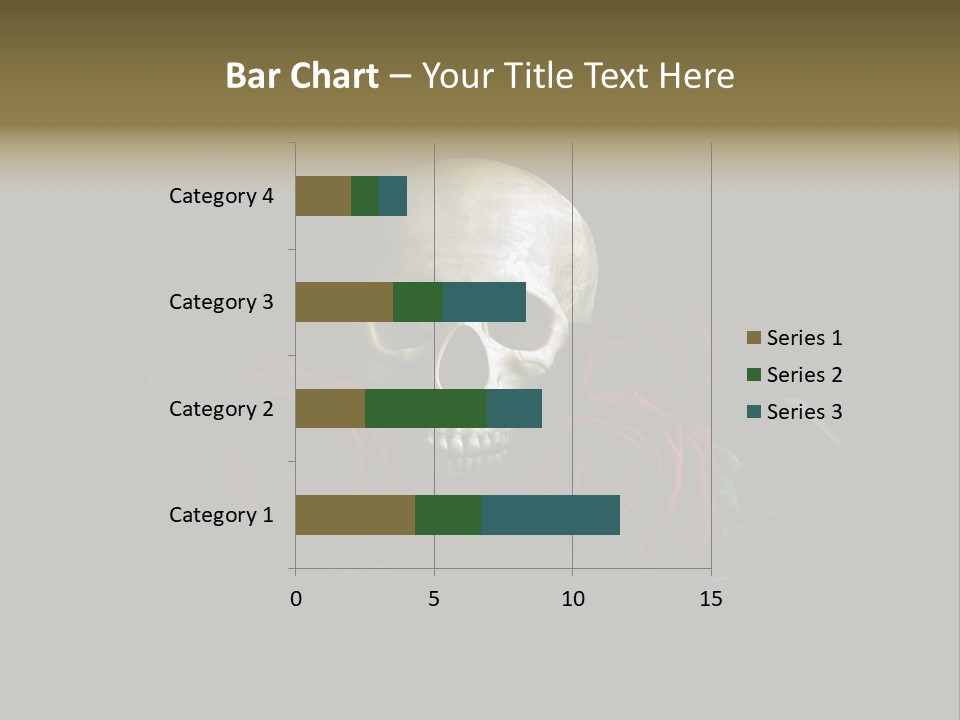 Outline Funeral Plant PowerPoint Template