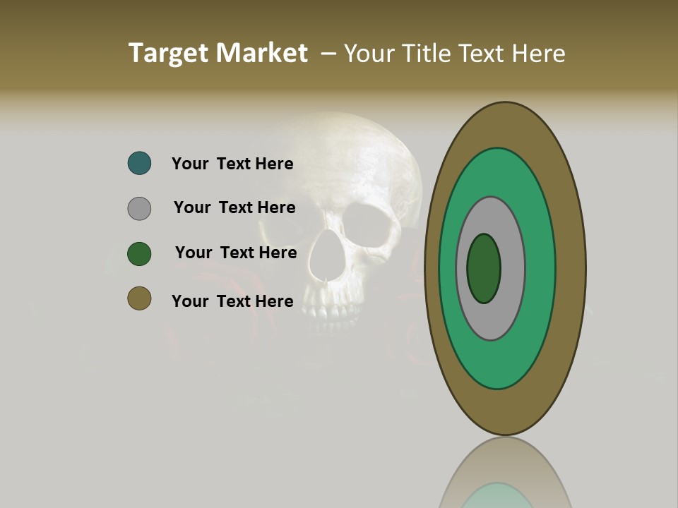 Outline Funeral Plant PowerPoint Template