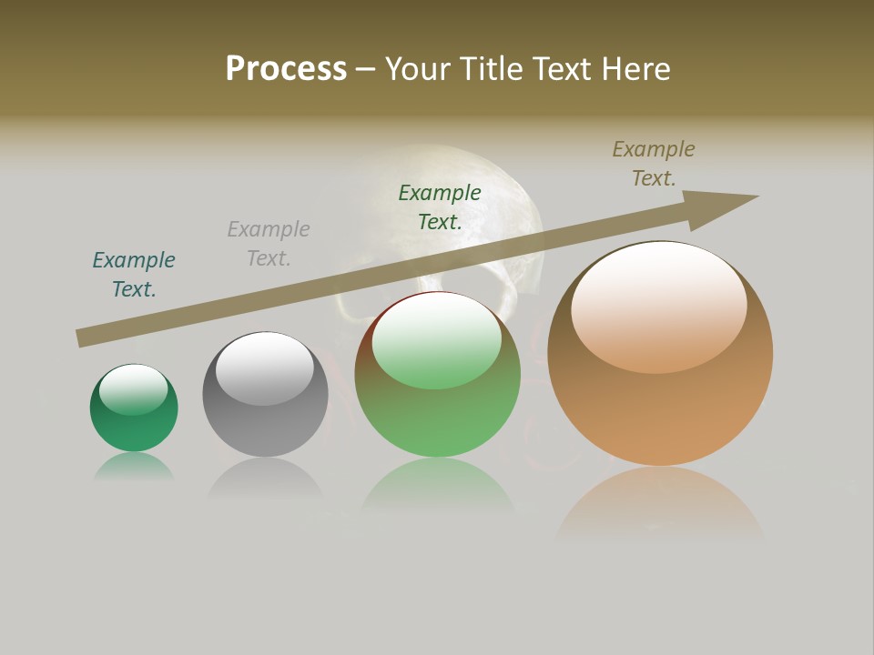 Outline Funeral Plant PowerPoint Template