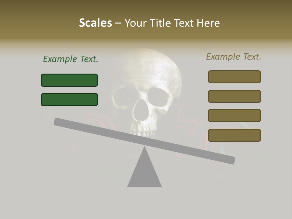 Outline Funeral Plant PowerPoint Template