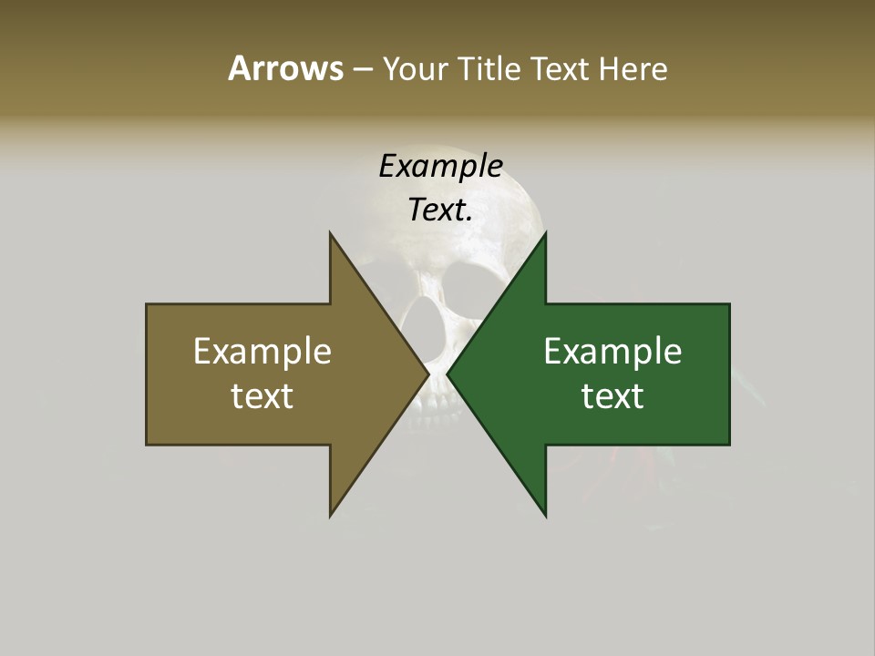 Outline Funeral Plant PowerPoint Template