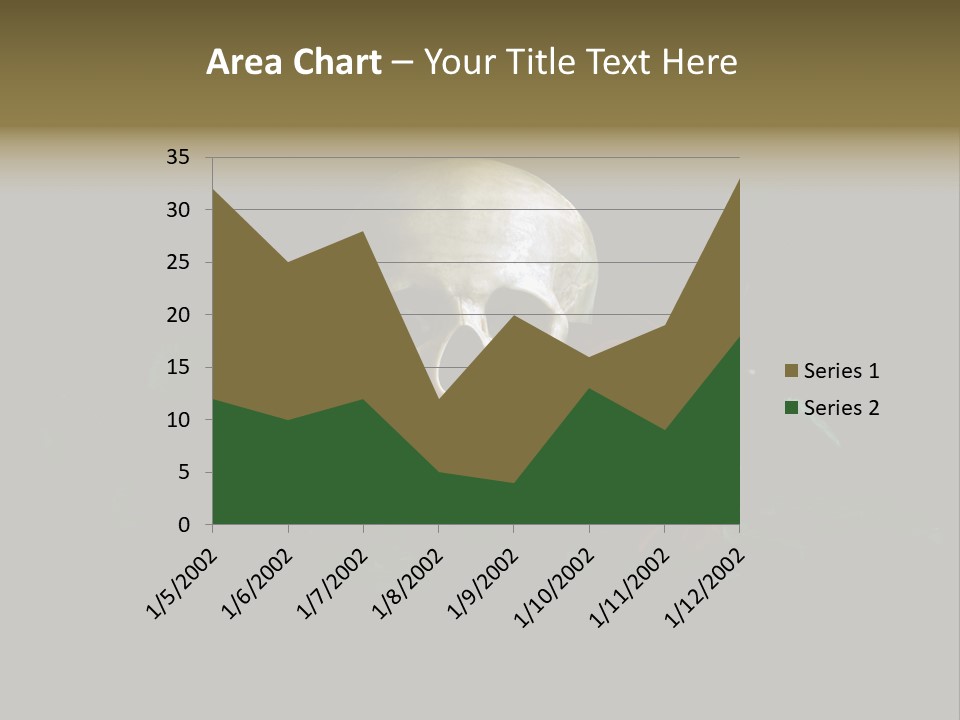 Outline Funeral Plant PowerPoint Template