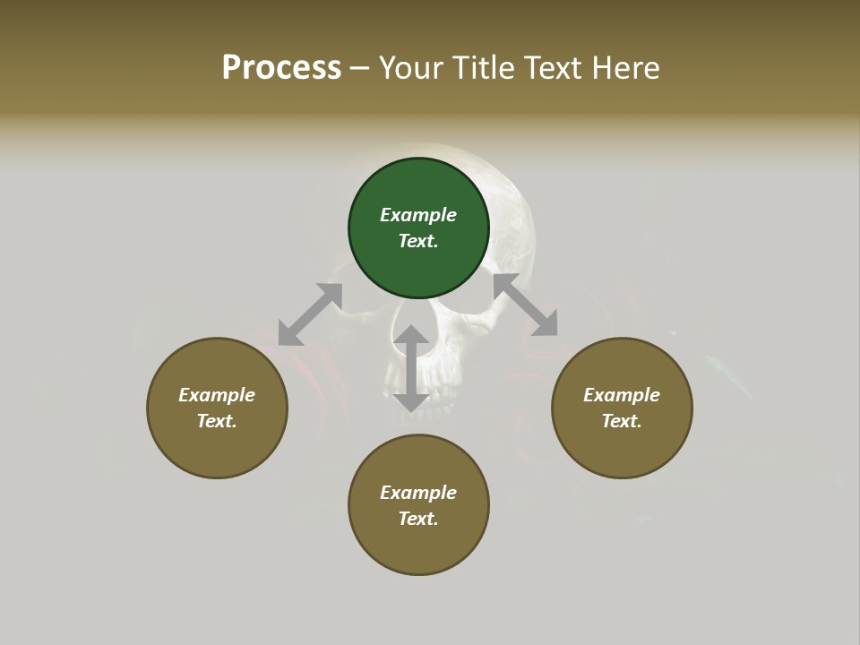 Outline Funeral Plant PowerPoint Template