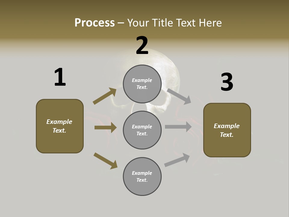 Outline Funeral Plant PowerPoint Template