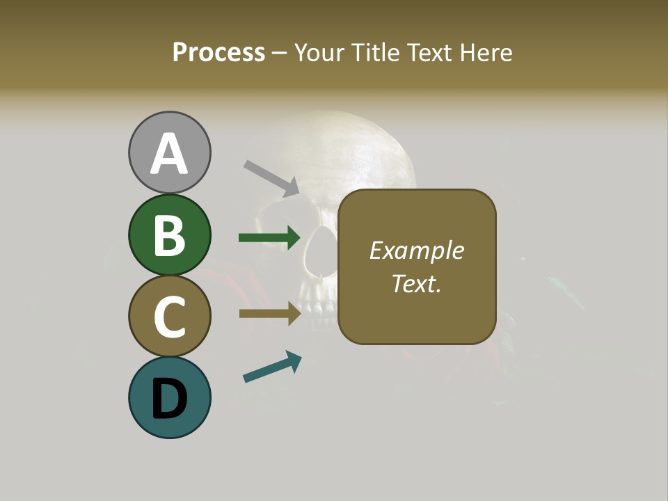 Outline Funeral Plant PowerPoint Template