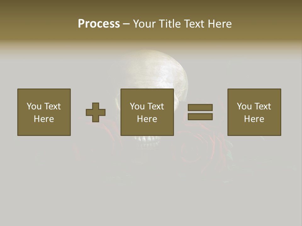 Outline Funeral Plant PowerPoint Template