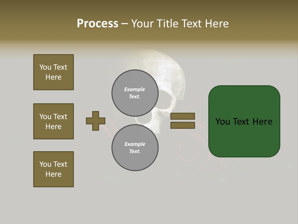Outline Funeral Plant PowerPoint Template