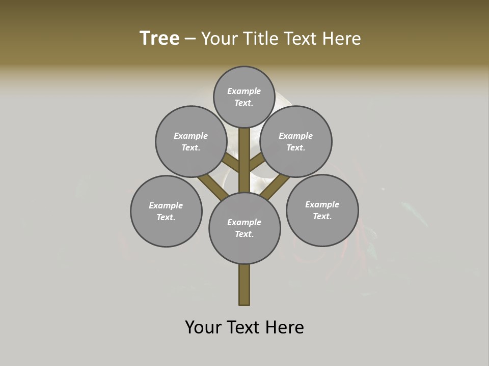 Outline Funeral Plant PowerPoint Template