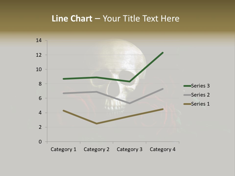 Outline Funeral Plant PowerPoint Template