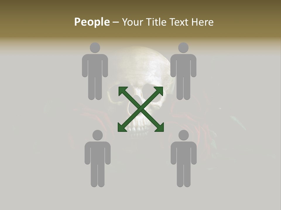 Outline Funeral Plant PowerPoint Template