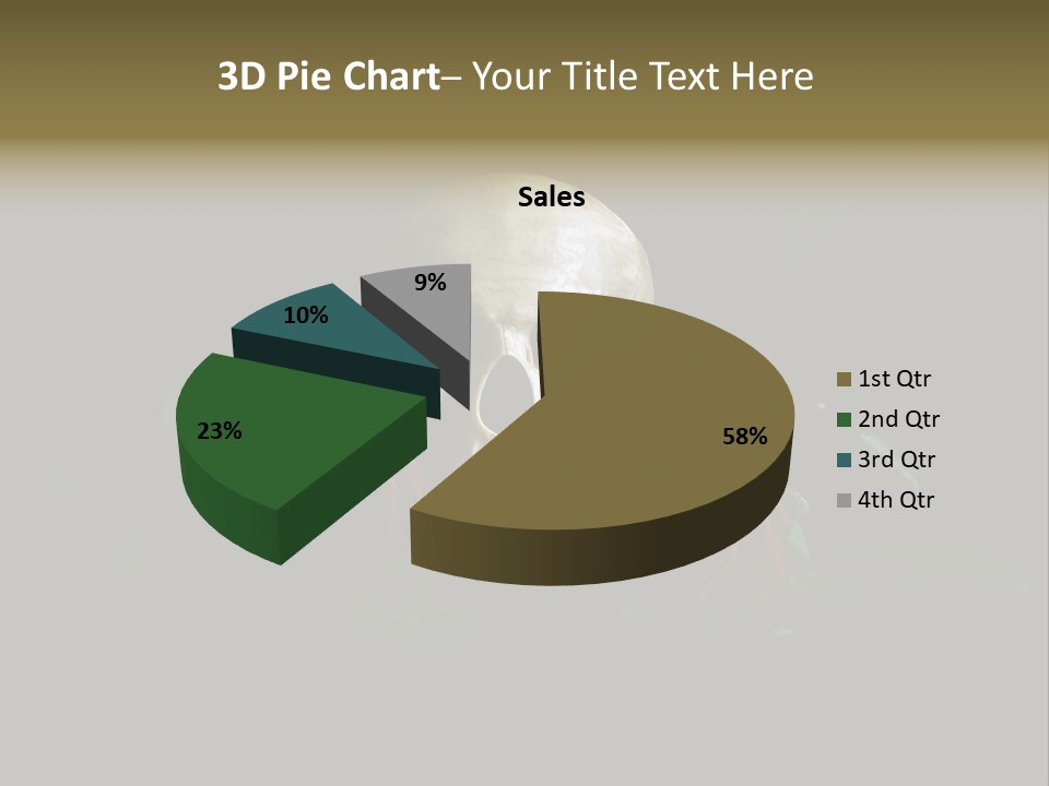 Outline Funeral Plant PowerPoint Template
