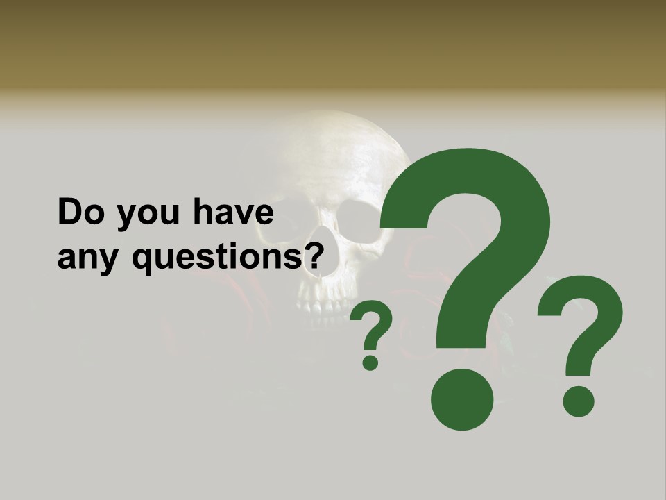 Outline Funeral Plant PowerPoint Template