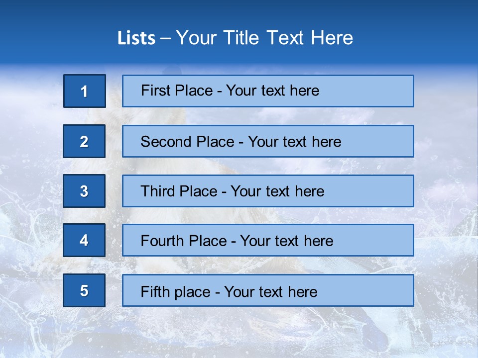 Endangered Swim Sea PowerPoint Template