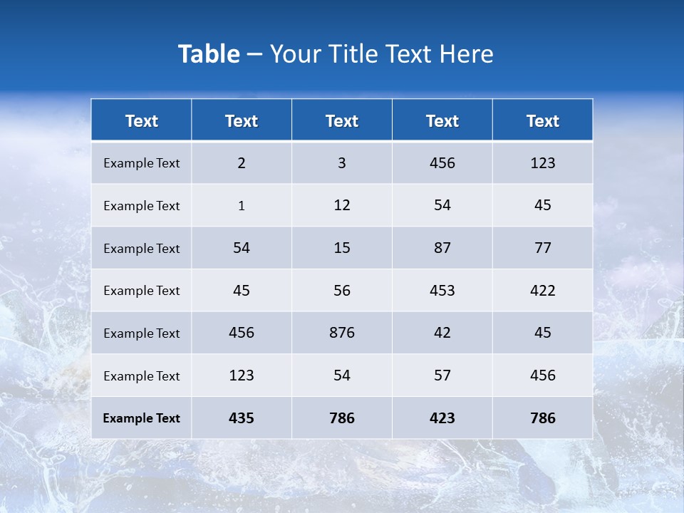 Endangered Swim Sea PowerPoint Template