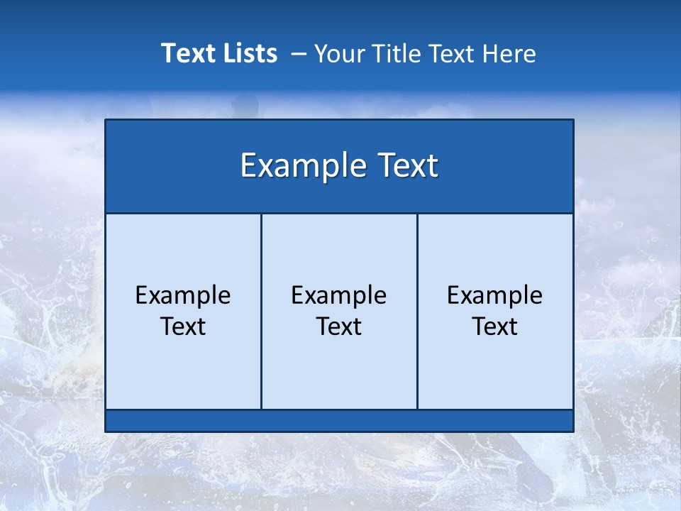 Endangered Swim Sea PowerPoint Template