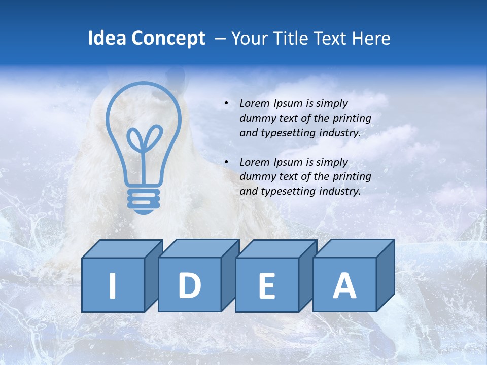 Endangered Swim Sea PowerPoint Template