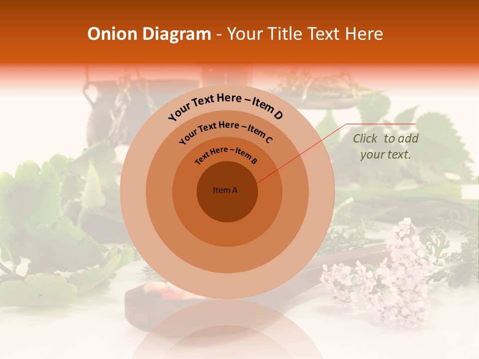 Mortar Medicinal Plantain PowerPoint Template