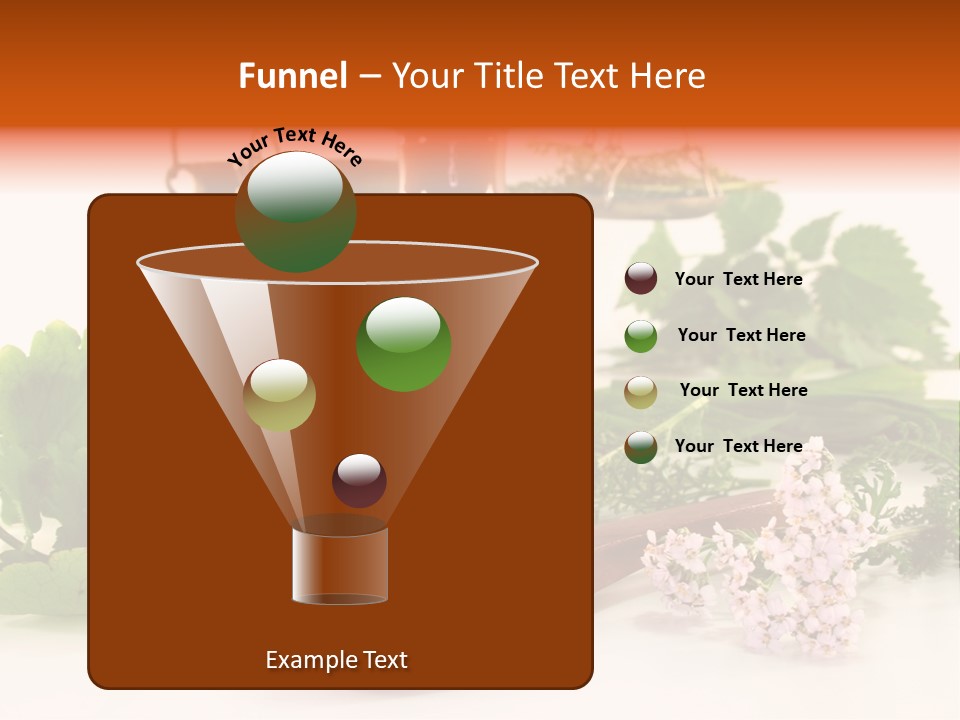 Mortar Medicinal Plantain PowerPoint Template