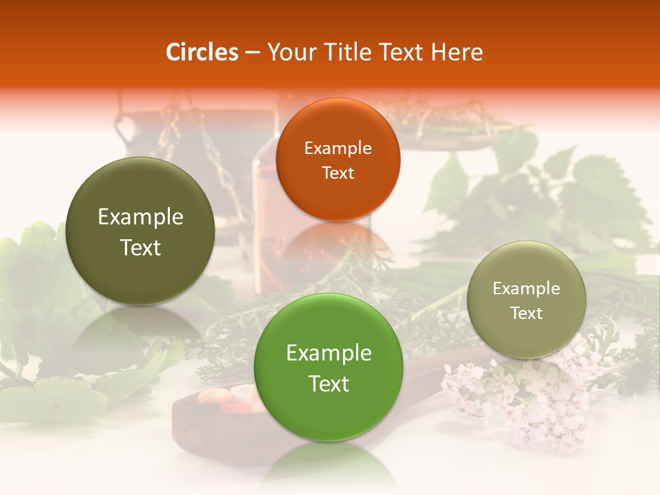 Mortar Medicinal Plantain PowerPoint Template