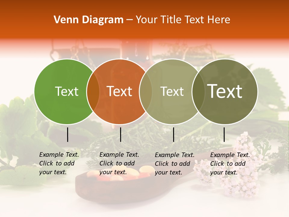 Mortar Medicinal Plantain PowerPoint Template