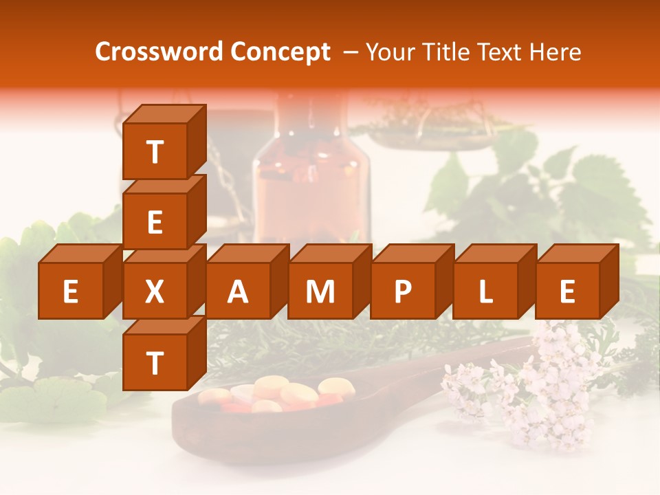 Mortar Medicinal Plantain PowerPoint Template