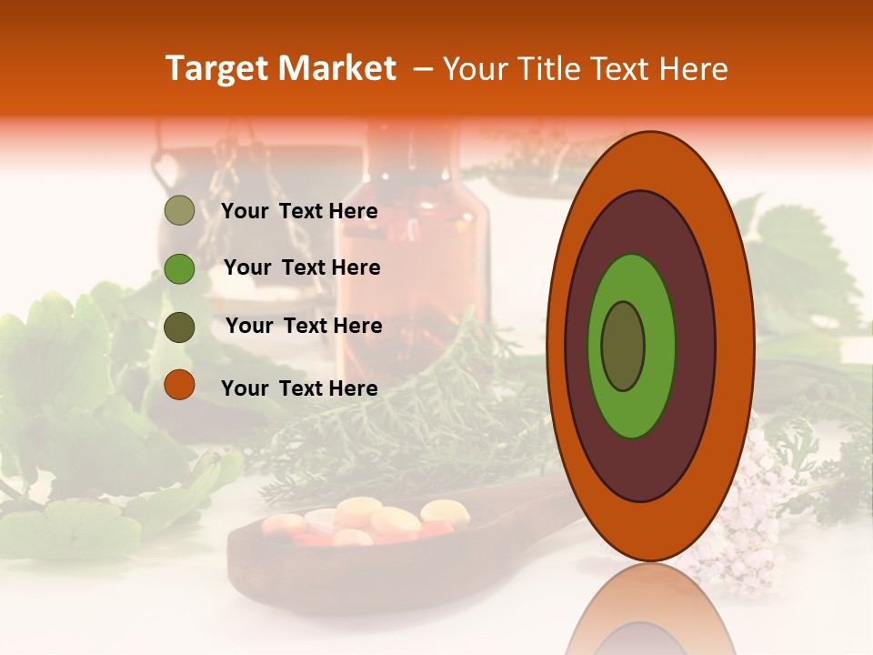 Mortar Medicinal Plantain PowerPoint Template