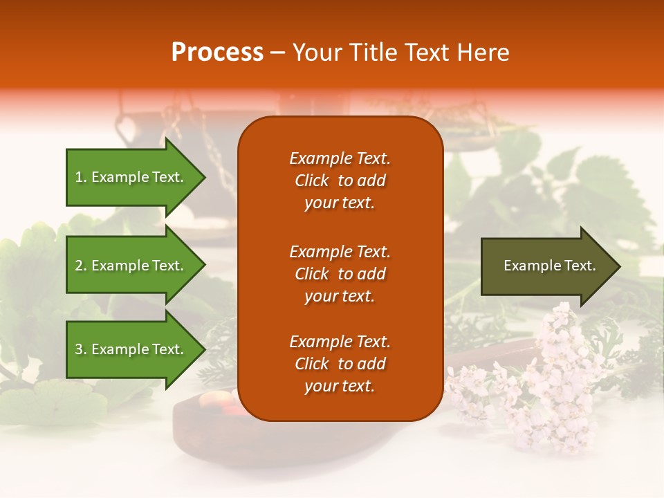Mortar Medicinal Plantain PowerPoint Template