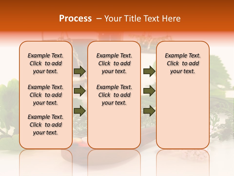 Mortar Medicinal Plantain PowerPoint Template